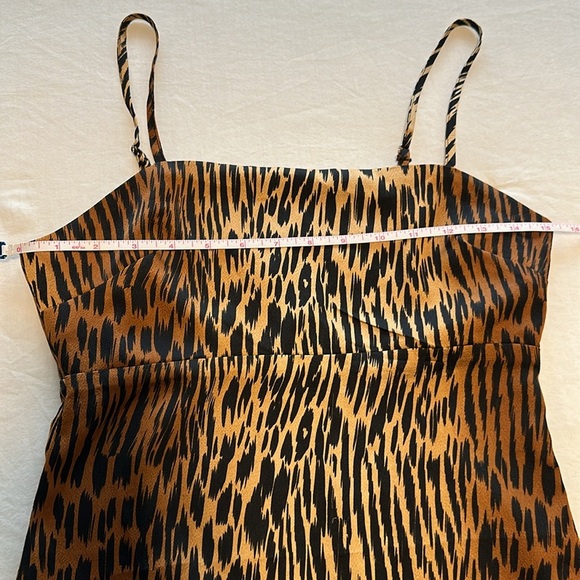 NWOT Le Lis Cheetah Print Mini Slip Dress with Side Zip Size S - Picture 6 of 9